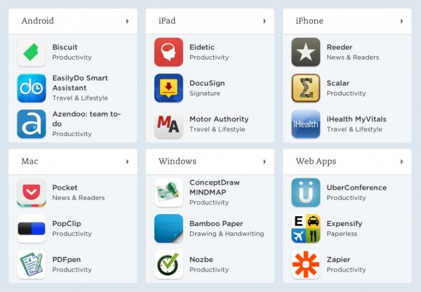 Evernote integrations and apps